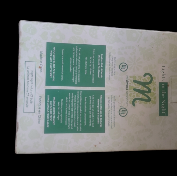 Midwest "Lights in the Night" by Midwest Seasons Night Light Retro Christmas tre - Picture 2 of 4